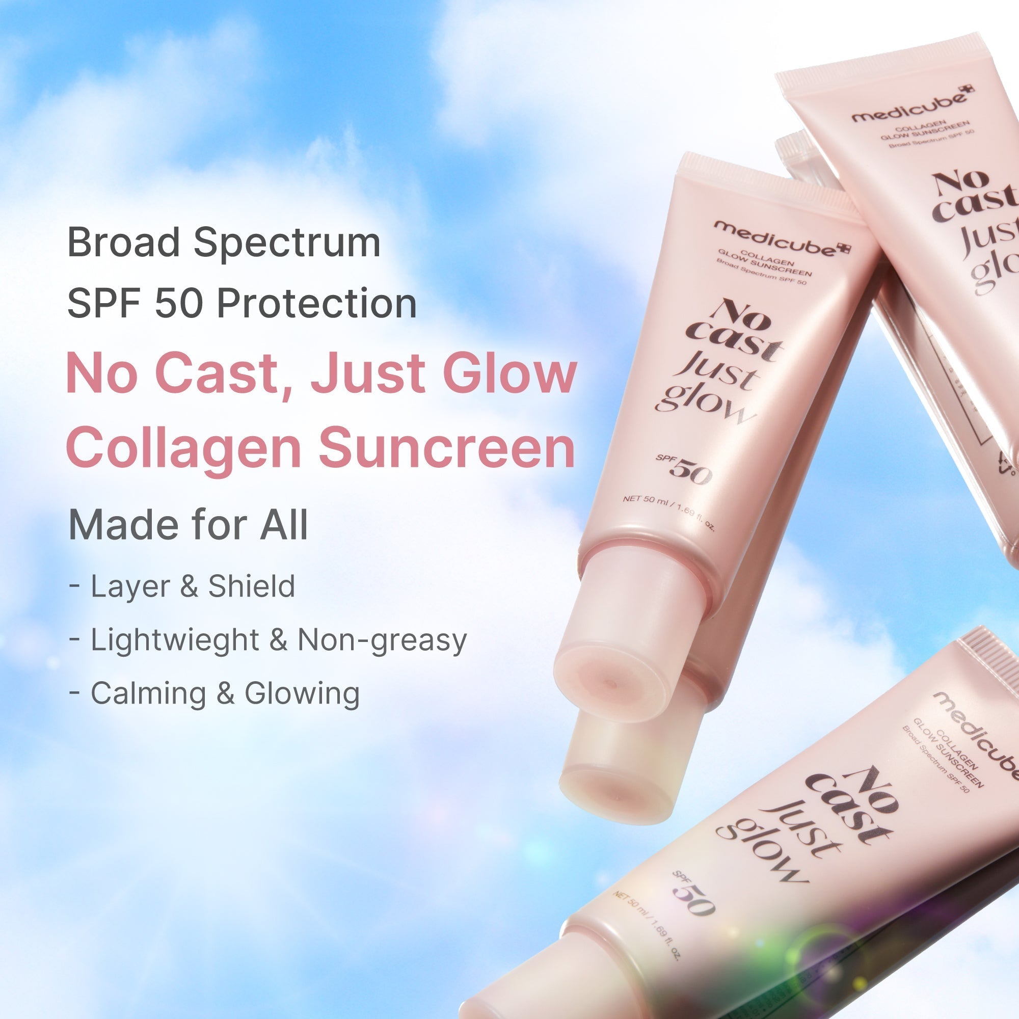 No Cast Just Glow Collagen Sunscreen