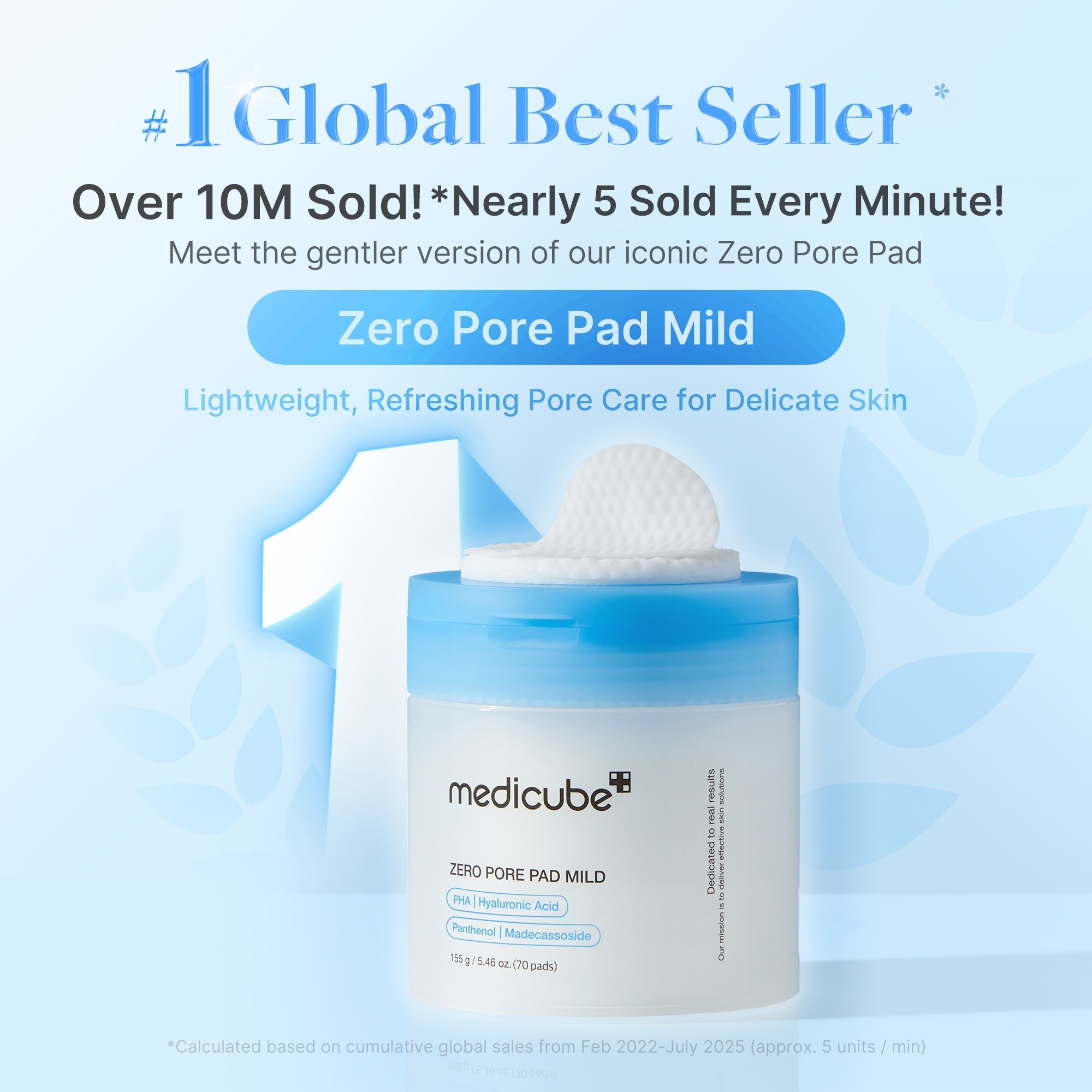 Zero Pore Madecassoside Pads (Mild)