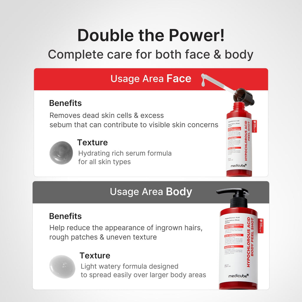 Hypochlorous Acid Rice Body Peel Shot