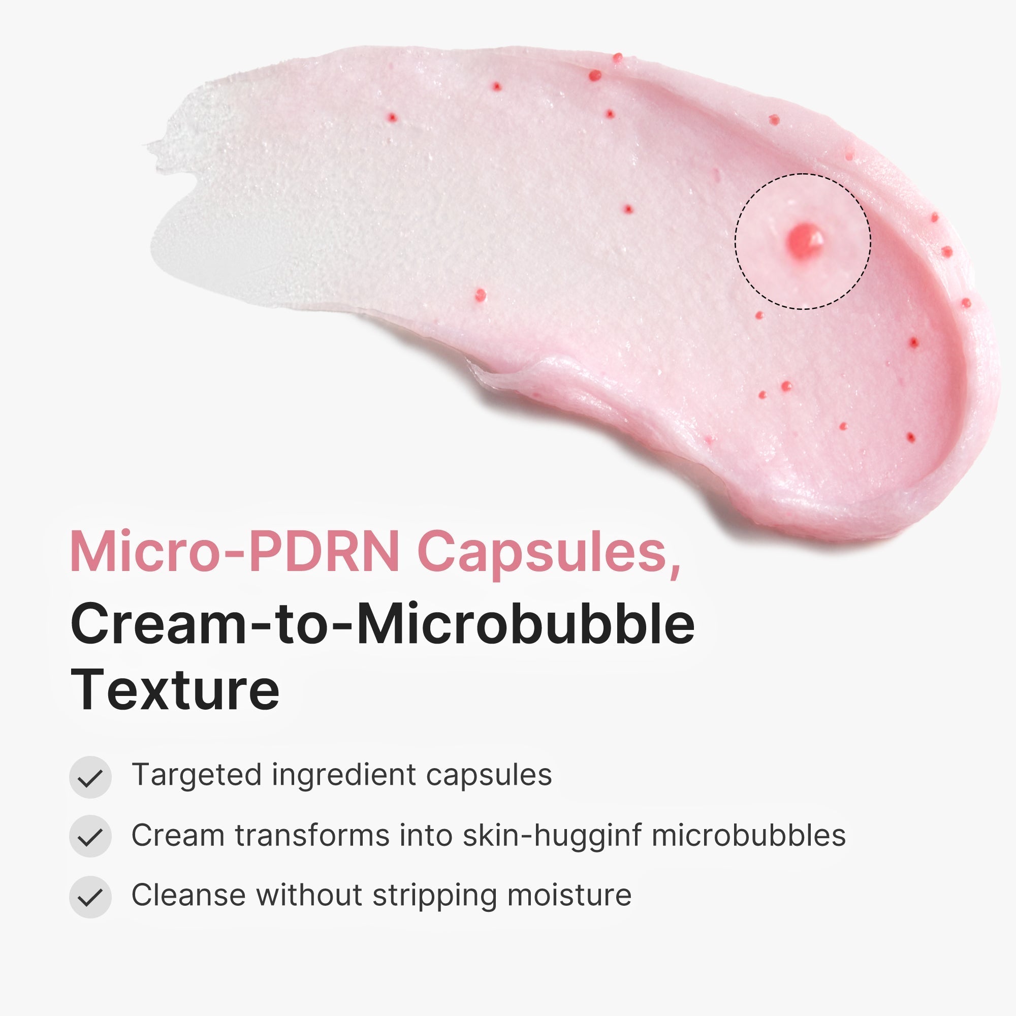 PDRN Pink Glutathione Capsule Foam Cleanser