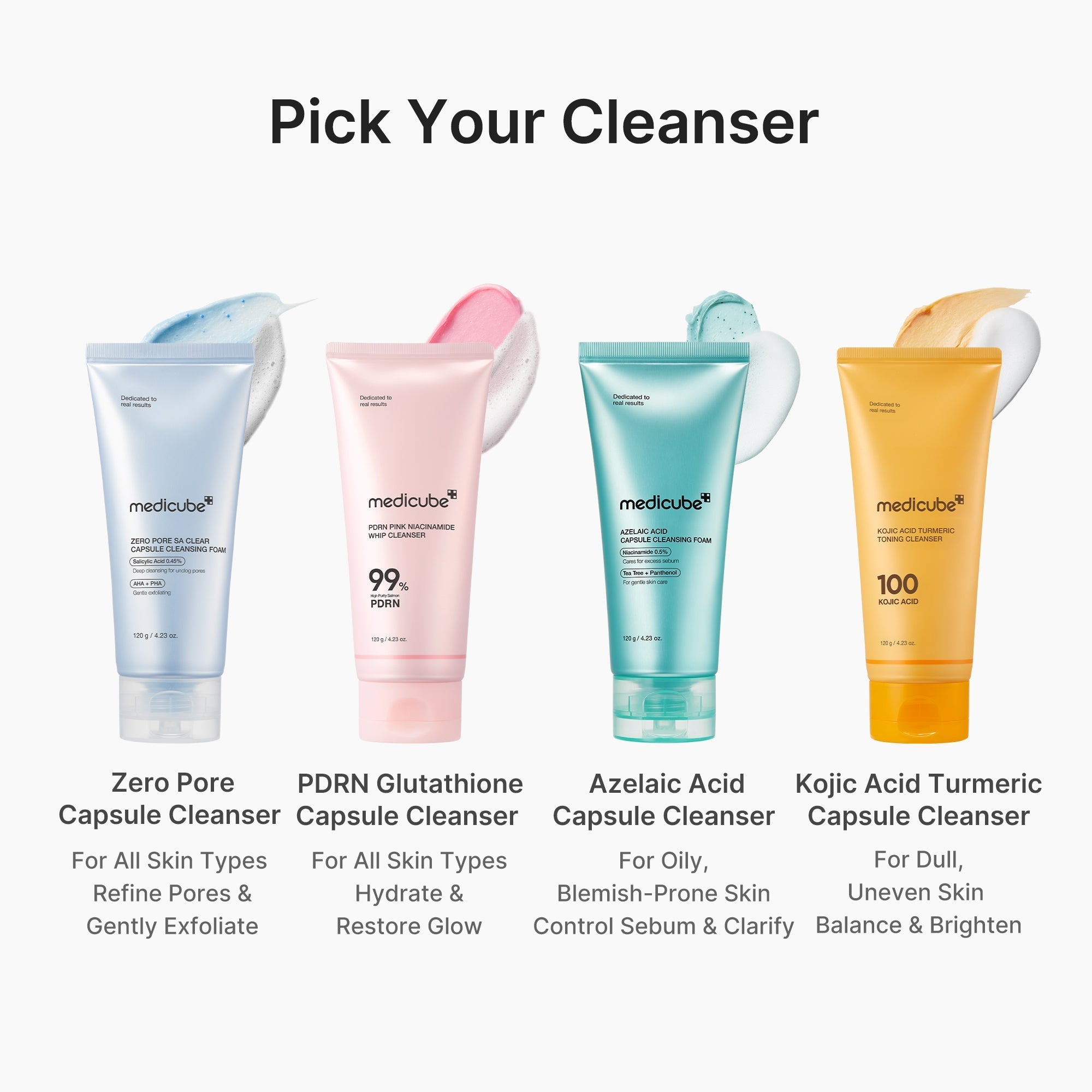 PDRN Pink Glutathione Capsule Foam Cleanser